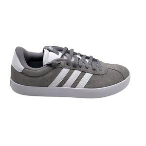 Adidas VL Court 3.0 Shoes Mens Size 9.5 Gray White Suede Skateboard ID6276 New